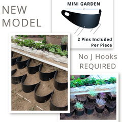 DIRT LOCKER® MINI: (NOW INCLUDES GARDEN PINS - NO J HOOKS NEEDED)
