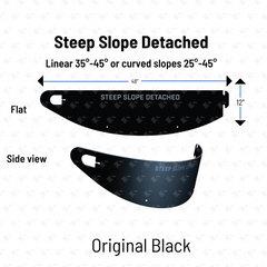 DIRT LOCKER® STEEP SLOPE (Detached):   For Linear Slopes 36°-45° & Curved Slopes 25°-45°