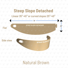 DIRT LOCKER® STEEP SLOPE (Detached):   For Linear Slopes 36°-45° & Curved Slopes 25°-45°